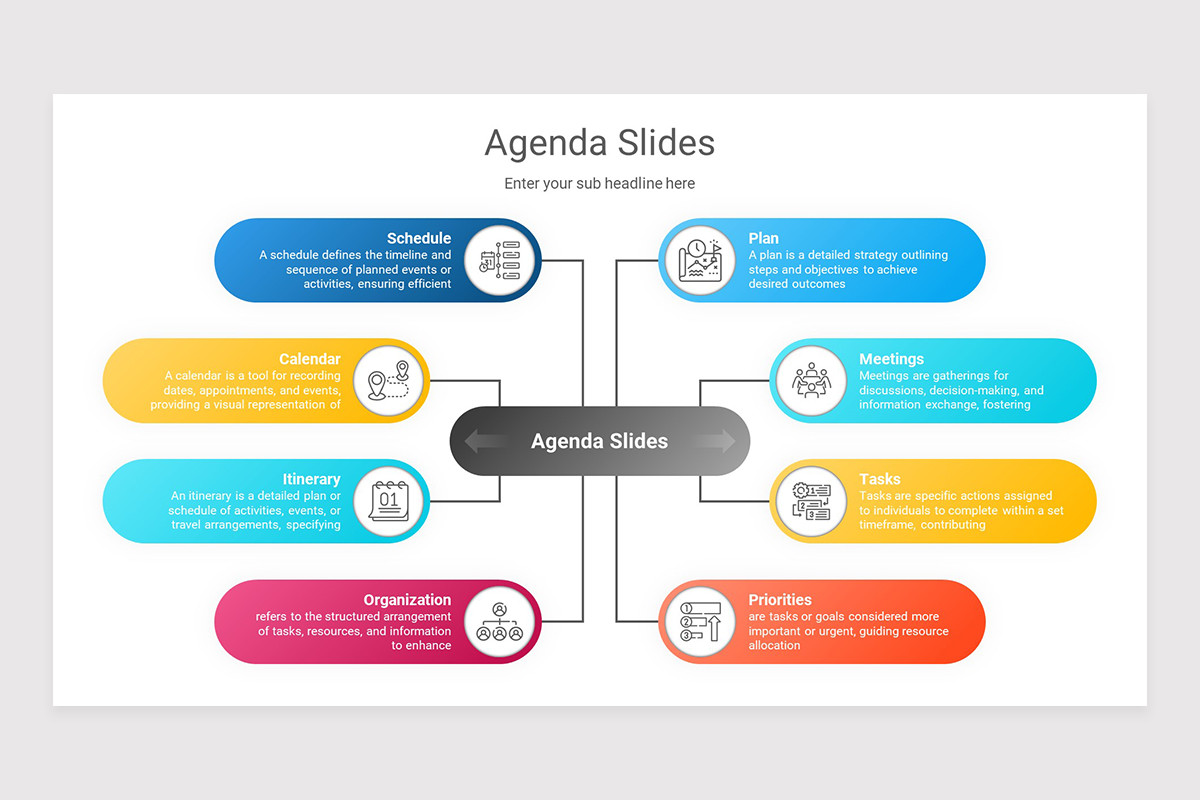 Agenda Bundle Google Slides Presentation Template | Nulivo Market